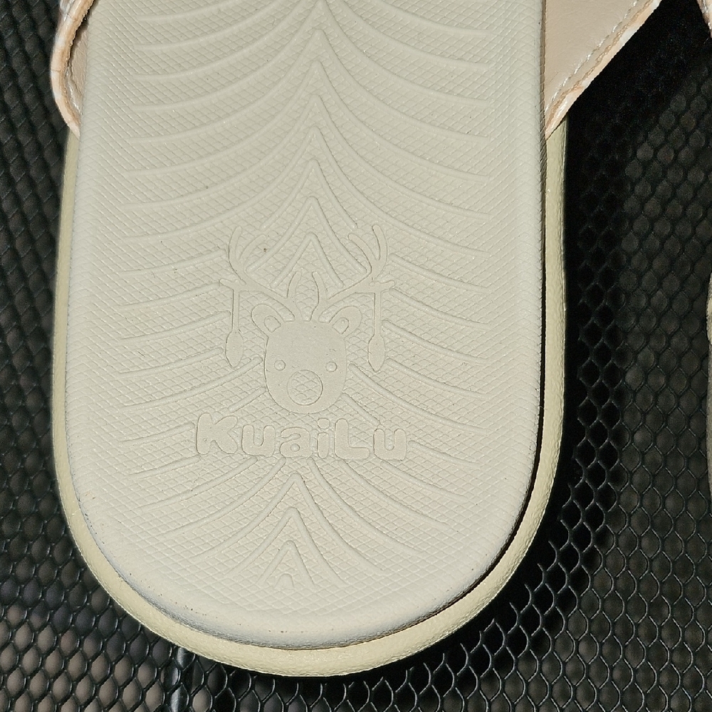 KuaiLu Yoga Mat Flip Flops Womens US 12 Tan Leather Walking Sandals KHD2764 NWT - Picture 13 of 15